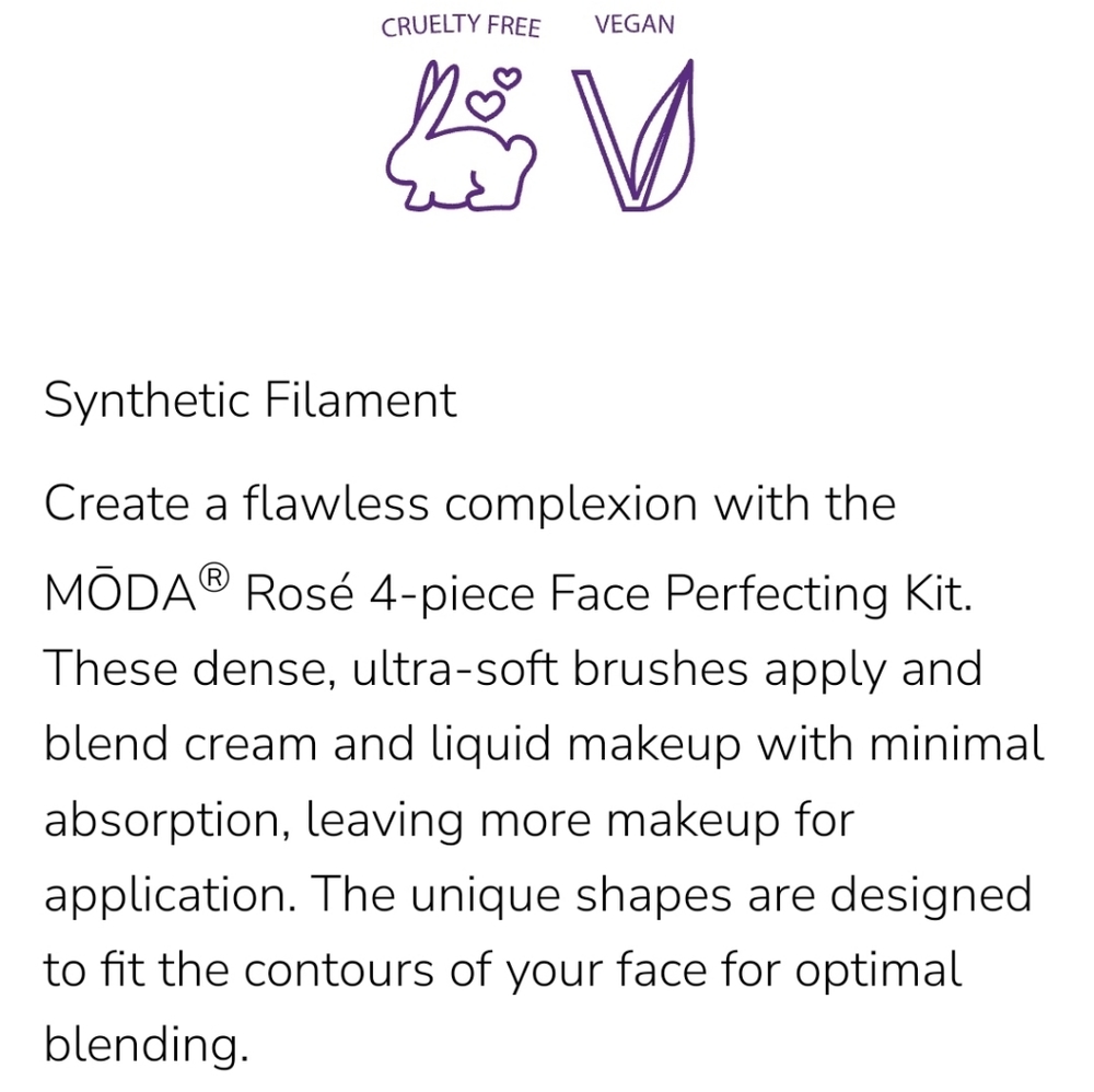 MŌDA® Rosè 4PC Face Perfecting Kit - Picture 10 of 17